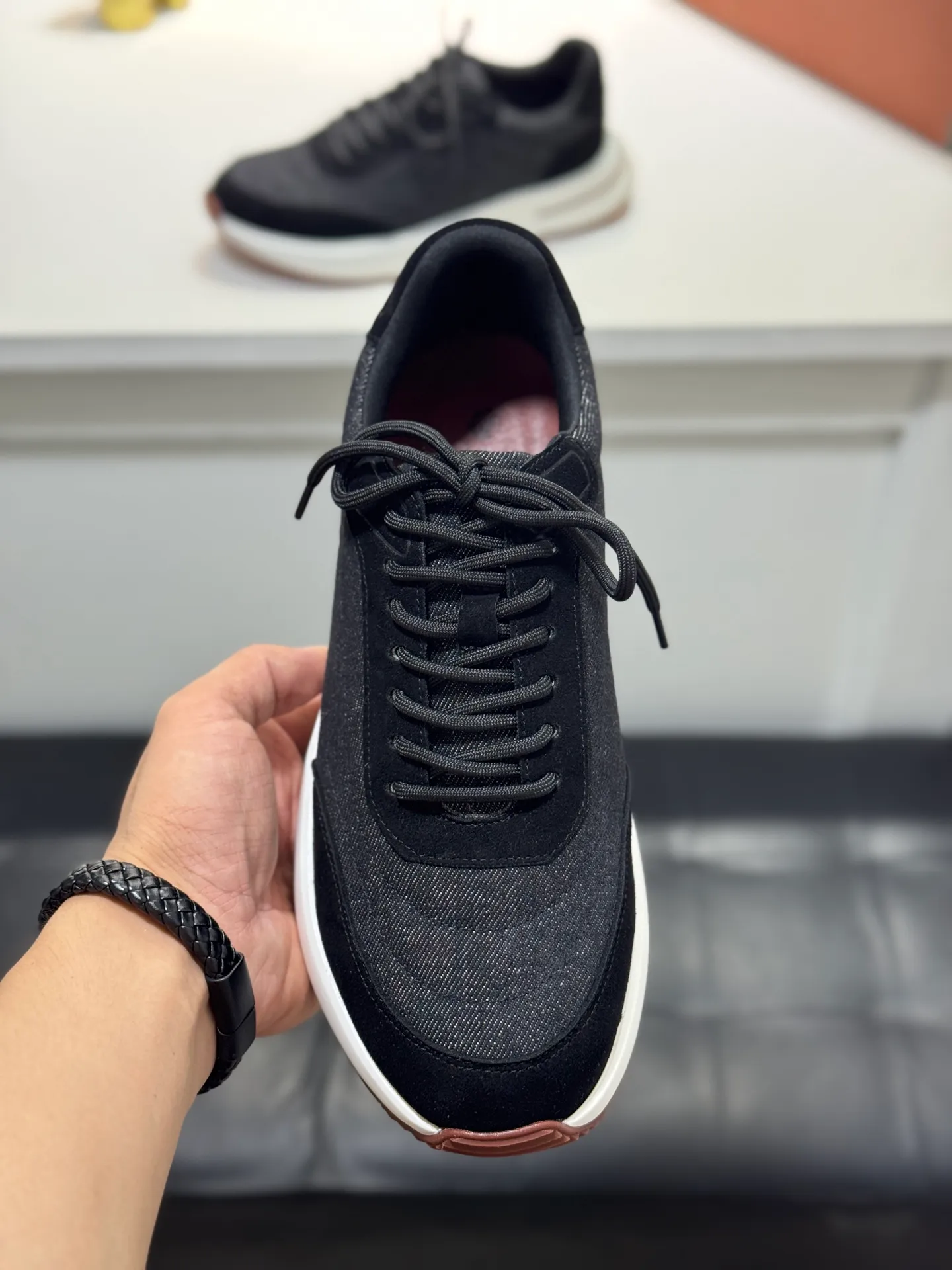 Men's men's shoes 💰440 [New style] 🪳🪳loro piana/LP material: The upper is made of umbrella cloth for routing. Anti-velvet fabric is wrapped on the front and back to ensure stability. The rear is equipped with a cushion to improve wearing comfort. Breathable mesh shoes. Stretch cloth lining𥚃. Latex mesh insole. TPU outsole. Code number: 38-44 (45 customized